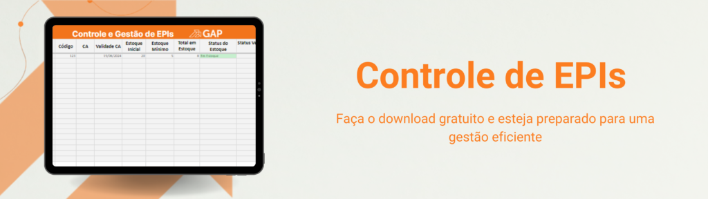 Planilha de Controle de EPI download gratuito